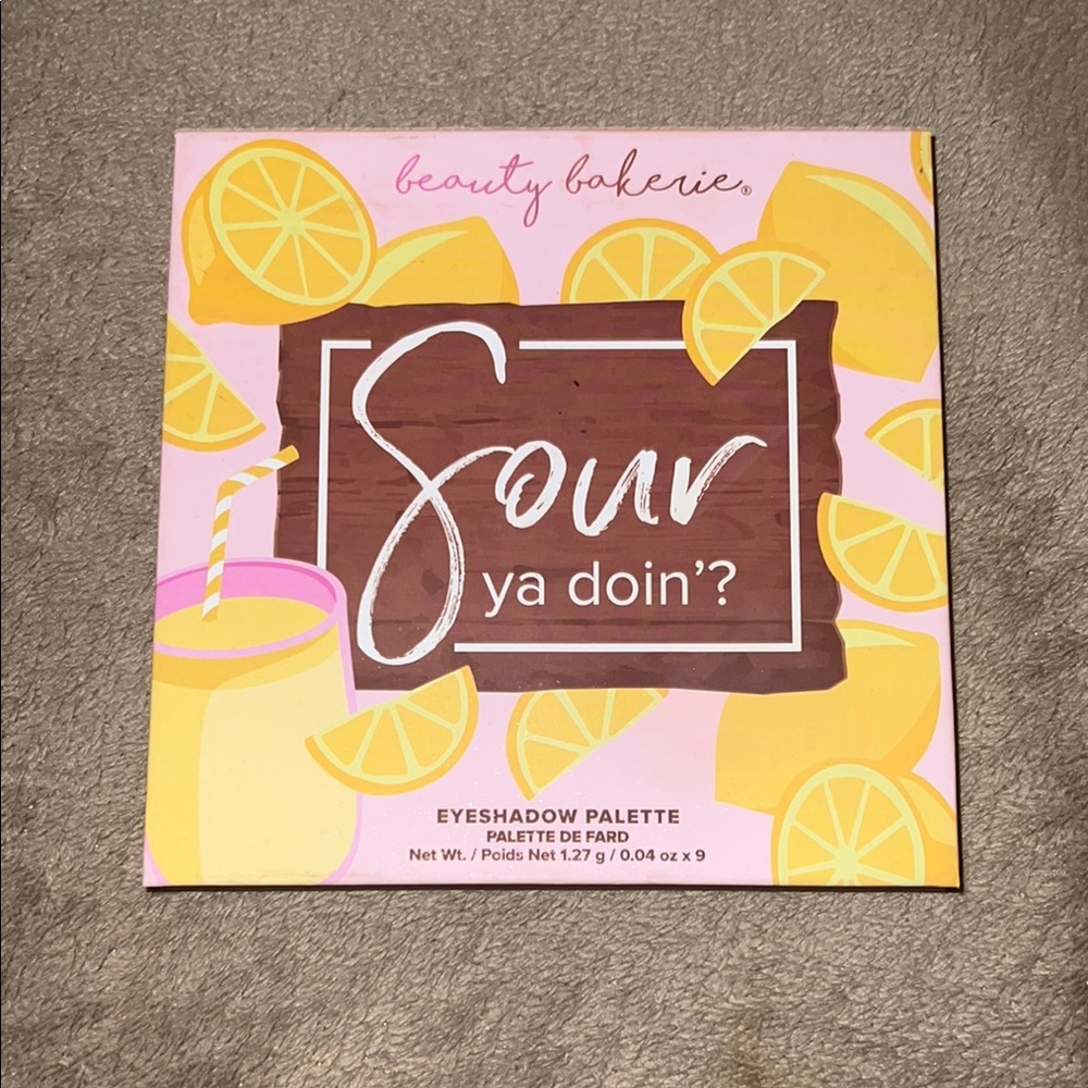 Beauty Bakerie Sour Ya Doin'? Lemon-Themed Eyeshadow Palette